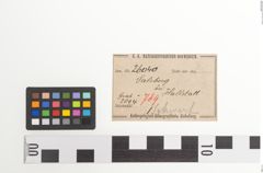 Etiketten zu Eisenschwert (NHMW-PRAE-026040)